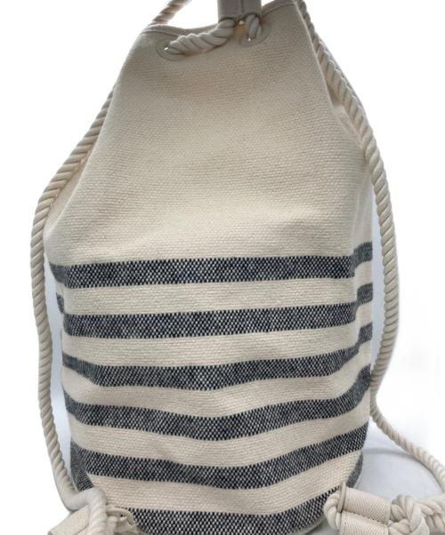 beautiful people（ビューティフルピープル）beautiful people (ビューティフルピープル) 巾着リュック ベージュ サイズ:FREEの古着・服飾アイテム