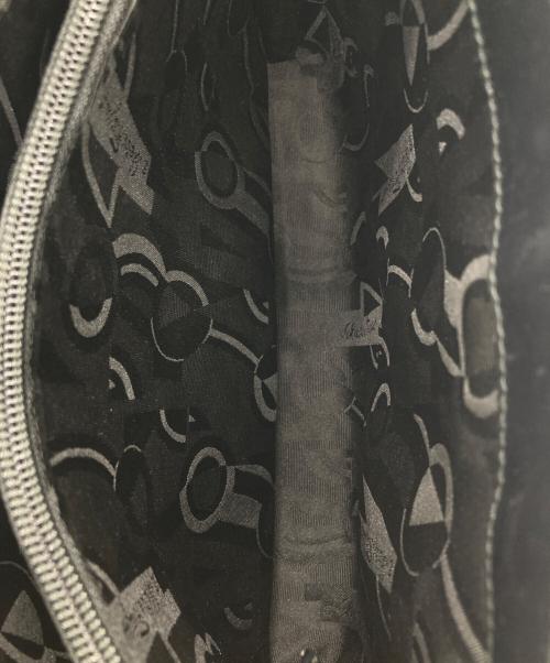 Salvatore Ferragamo（サルヴァトーレ フェラガモ）Salvatore Ferragamo (サルヴァトーレ フェラガモ) 型押しスモールトートバッグ ブラックの古着・服飾アイテム