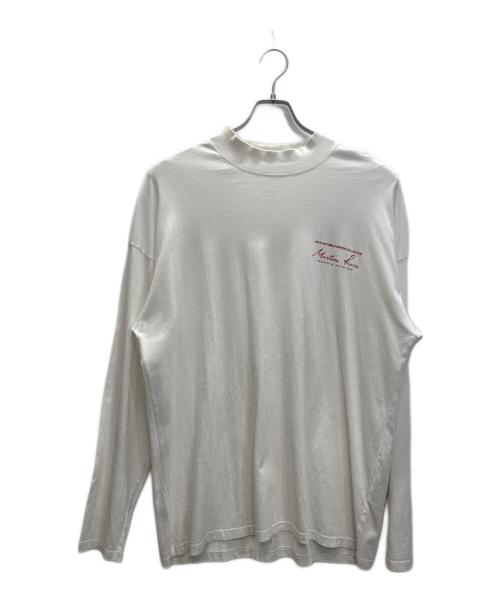 MARTINE ROSE（マーティン・ローズ）MARTINE ROSE (マーティン・ローズ) FUNNEL NECK T-SHIRT ホワイト サイズ:SIZE Lの古着・服飾アイテム