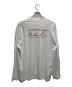 MARTINE ROSE (マーティン・ローズ) FUNNEL NECK T-SHIRT ホワイト サイズ:SIZE L：4500円