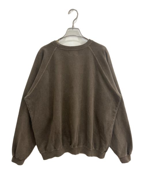 Omar Afridi（オマールアフリディ）Omar Afridi (オマールアフリディ) SHABBY SWEATSHIRT ブラウン サイズ:SIZE 46の古着・服飾アイテム