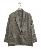 Spick and Spanスピック＆スパン）の古着「リネンエアリージャケット」｜グレー