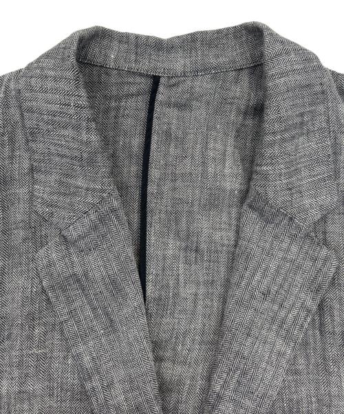 Spick and Span（スピック＆スパン）Spick and Span (スピックアンドスパン) リネンエアリージャケット グレー サイズ:SIZE 36の古着・服飾アイテム