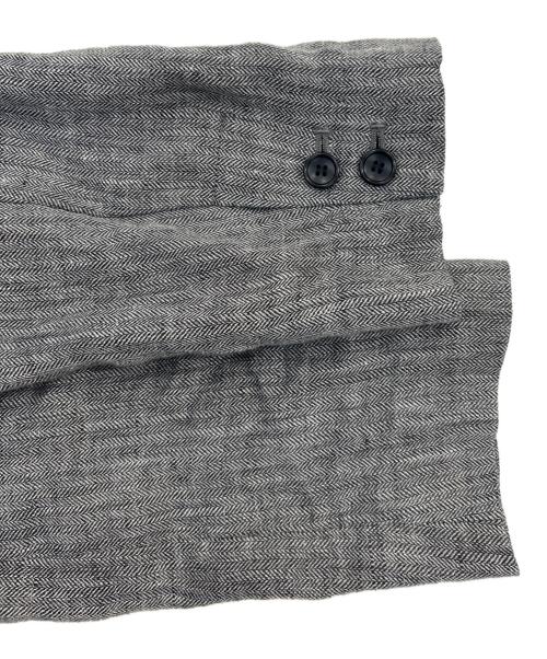 Spick and Span（スピック＆スパン）Spick and Span (スピックアンドスパン) リネンエアリージャケット グレー サイズ:SIZE 36の古着・服飾アイテム
