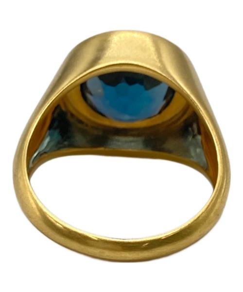 ARTIDA OUD（アルティーダ ウォード）ARTIDA OUD (アルティーダ ウォード) EDENロンドンブルートパーズシグネットリング ゴールド サイズ:13号の古着・服飾アイテム