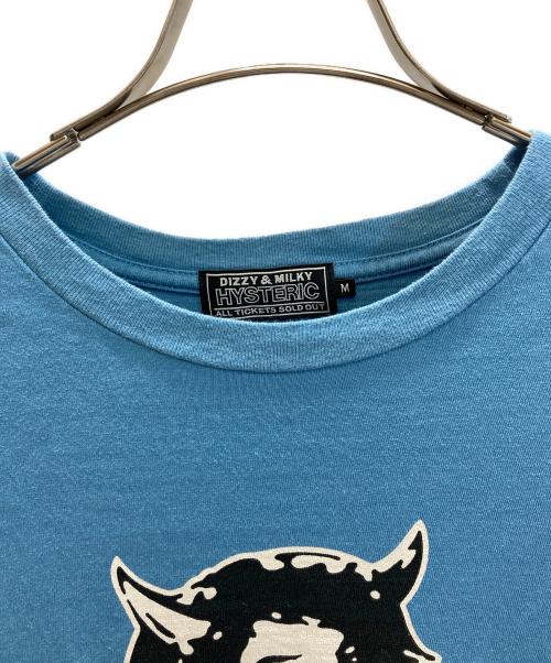 Hysteric Glamour（ヒステリックグラマー）Hysteric Glamour (ヒステリックグラマー) 2TONE DEVIL WOMAN Tシャツ ブルー サイズ:Mの古着・服飾アイテム