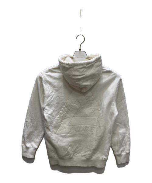 PALACE（パレス）PALACE (パレス) Calvin Klein (カルバンクライン) プルオーバーパーカー ホワイト サイズ:Sの古着・服飾アイテム