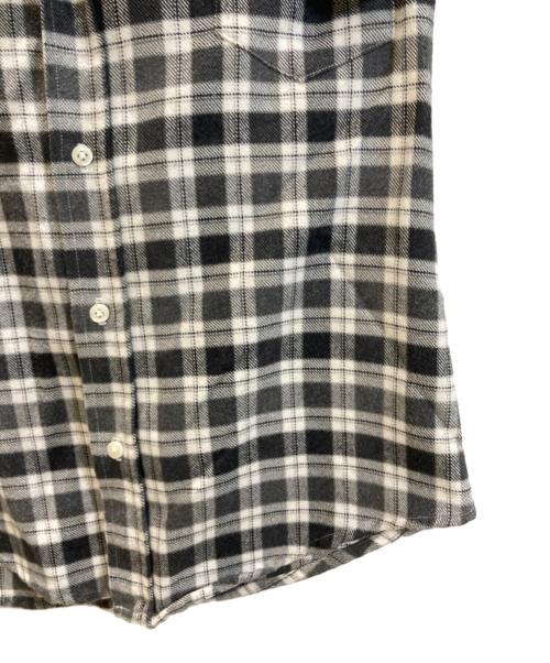 Frank&Eileen（フランクアンドアイリーン）Frank&Eileen (フランクアンドアイリーン) Ron Herman (ロンハーマン) フランネルチェックシャツ グレー×ホワイト サイズ:ＸＳの古着・服飾アイテム