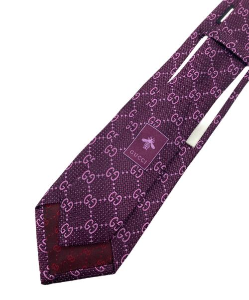 GUCCI（グッチ）GUCCI (グッチ) シルクネクタイ ボルドー サイズ:下記参照の古着・服飾アイテム