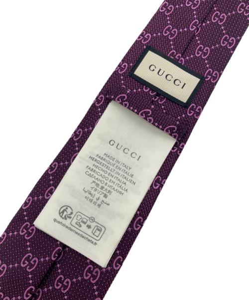 GUCCI（グッチ）GUCCI (グッチ) シルクネクタイ ボルドー サイズ:下記参照の古着・服飾アイテム