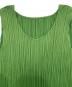 中古・古着 PLEATS PLEASE (プリーツプリーズ) ベアトップ＆プリーツノースリーブブラウス グリーン サイズ:3：29000円