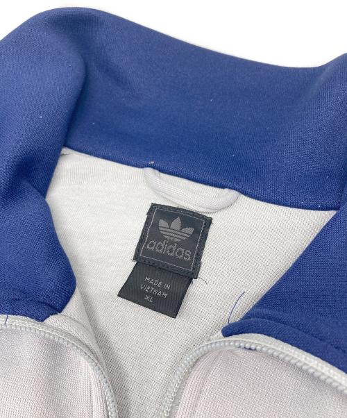 adidas（アディダス）adidas (アディダス) 00sトラックジャケット グレー×ネイビー サイズ:XLの古着・服飾アイテム