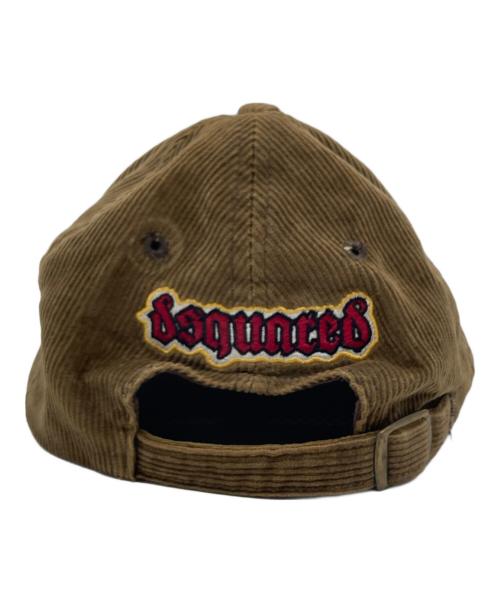 DSQUARED2（ディースクエアード）DSQUARED2 (ディースクエアード) キャップ ブラウンの古着・服飾アイテム