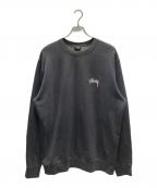 stussyステューシー）の古着「8ボール クルーネックスウェット」｜グレー