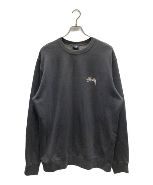 stussy（ステューシー）stussy (ステューシー) 8ボール クルーネックスウェット グレー サイズ:Lの古着・服飾アイテム