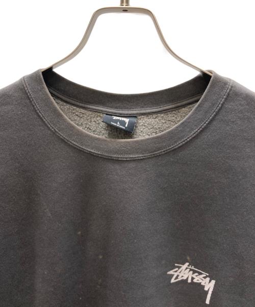 stussy（ステューシー）stussy (ステューシー) 8ボール クルーネックスウェット グレー サイズ:Lの古着・服飾アイテム