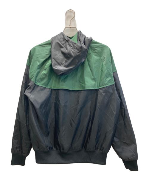 NIKE（ナイキ）NIKE (ナイキ) NSW HE WRフードウーブンJKT グリーン×ブラック サイズ:Sの古着・服飾アイテム