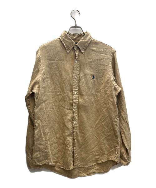 POLO RALPH LAUREN（ポロ・ラルフローレン）POLO RALPH LAUREN (ポロ・ラルフローレン) リネンシャツ ベージュ サイズ:Mの古着・服飾アイテム