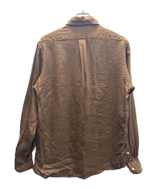 POLO RALPH LAUREN（ポロ・ラルフローレン）POLO RALPH LAUREN (ポロ・ラルフローレン) リネンシャツ ブラウン サイズ:Mの古着・服飾アイテム