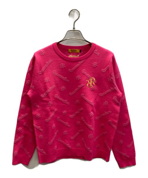 Resurrection（レザレクション）Resurrection (レザレクション) ロゴモノグラムニット ピンク サイズ:SIZE Mの古着・服飾アイテム