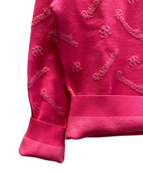 Resurrection（レザレクション）Resurrection (レザレクション) ロゴモノグラムニット ピンク サイズ:SIZE Mの古着・服飾アイテム