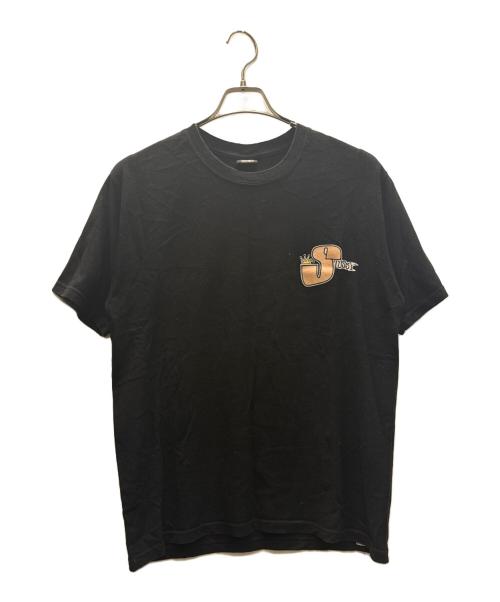 stussy（ステューシー）stussy (ステューシー) プリントTシャツ ブラック サイズ:SIZE Mの古着・服飾アイテム
