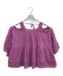 sara mallika（サラマリカ）の古着「刺繍ブラウス」｜ピンク