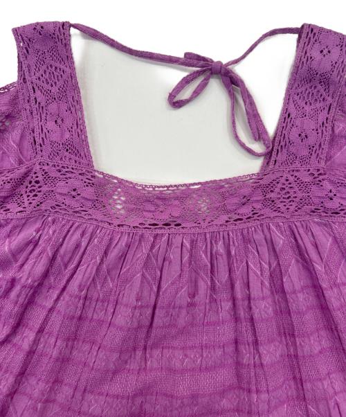 sara mallika（サラマリカ）sara mallika (サラマリカ) 刺繍ブラウス ピンク サイズ:Freeの古着・服飾アイテム