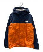 HELLY HANSENヘリーハンセン）の古着「スカンザライトジャケット」｜オレンジ×ネイビー