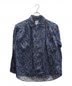 AiEエーアイイー）の古着「ペイズリー柄シャツ」｜ネイビー