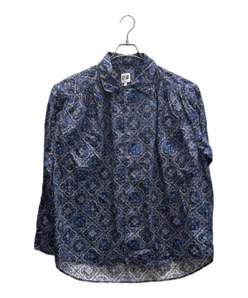 AiE（エーアイイー）AiE (エーアイイー) ペイズリー柄シャツ ネイビー サイズ:SIZE Lの古着・服飾アイテム