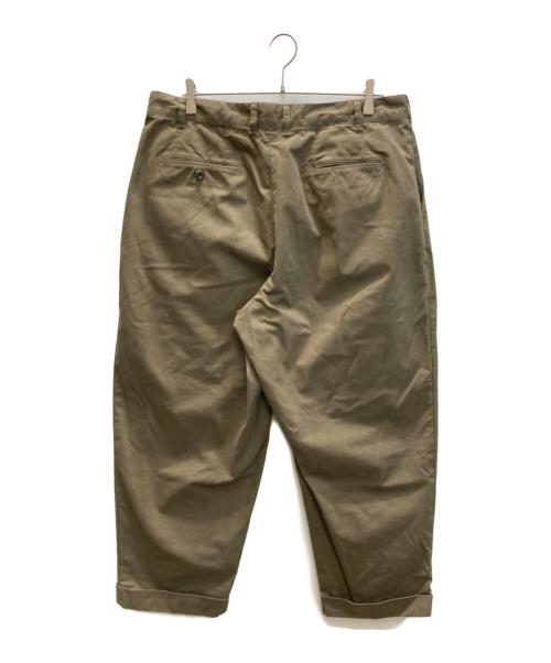 BEAMS PLUS（ビームスプラス）BEAMS PLUS (ビームスプラス) 2 Pleats Twill / 2プリーツツイルパンツ カーキ サイズ:XLの古着・服飾アイテム