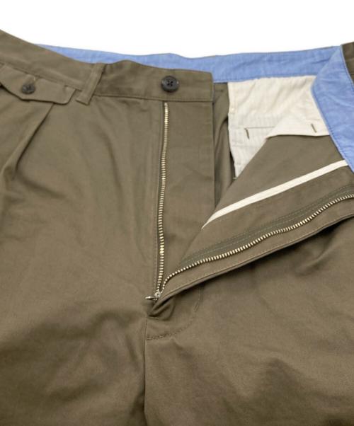 BEAMS PLUS（ビームスプラス）BEAMS PLUS (ビームスプラス) 2 Pleats Twill / 2プリーツツイルパンツ カーキ サイズ:XLの古着・服飾アイテム