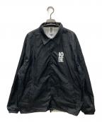 TENBOXテンボックス）の古着「ロゴ コーチジャケット」｜ブラック