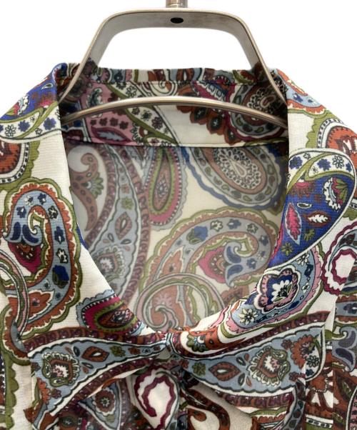 ROCHAS（ロシャス）ROCHAS (ロシャス) ペイズリー総柄シャツ ブラウン サイズ:9 未使用品の古着・服飾アイテム
