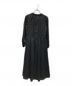 Le lienルリアン）の古着「ドットワンピース」｜ブラック