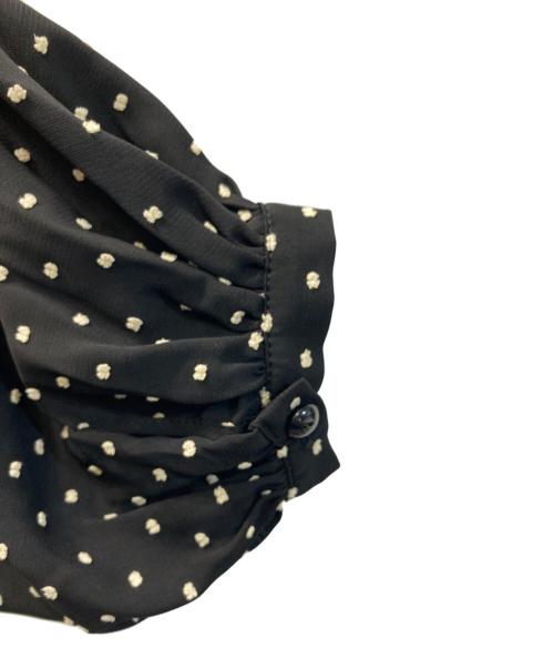 Le lien（ルリアン）Le lien (ルリアン) ドットワンピース ブラック サイズ:９号 未使用品の古着・服飾アイテム