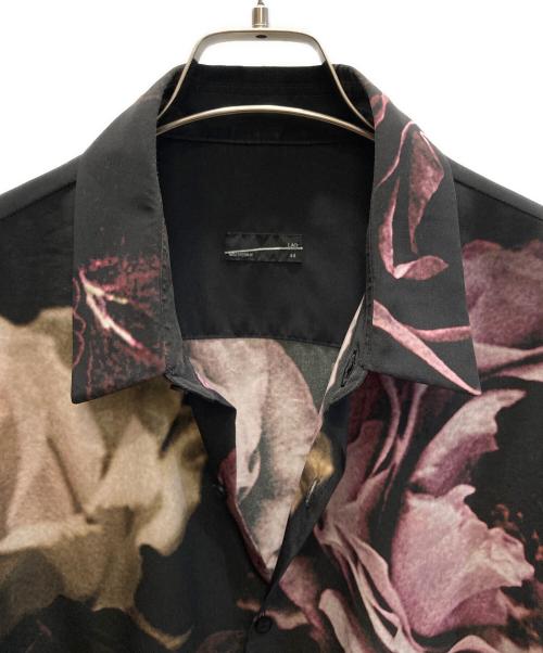 LAD MUSICIAN（ラッドミュージシャン）LAD MUSICIAN (ラッドミュージシャン) BIG ROSE SHORT SLEEVE SHIRT ブラック サイズ:SIZE 44の古着・服飾アイテム