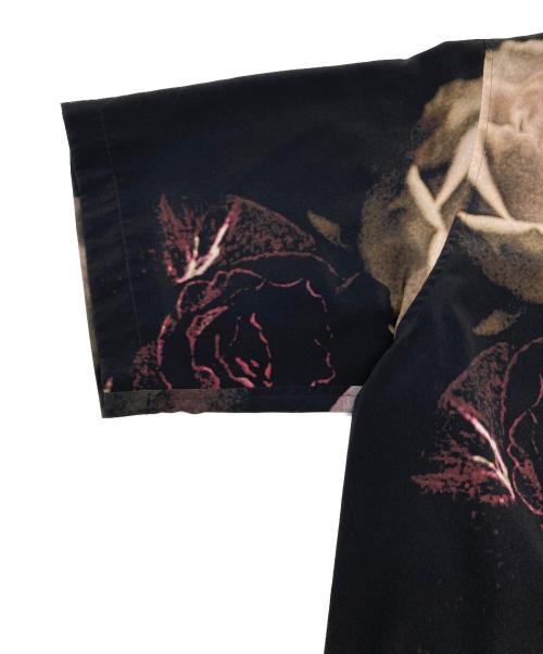 LAD MUSICIAN（ラッドミュージシャン）LAD MUSICIAN (ラッドミュージシャン) BIG ROSE SHORT SLEEVE SHIRT ブラック サイズ:SIZE 44の古着・服飾アイテム