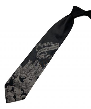 未使用 ヴィヴィアンウエストウッド ネクタイ シルク オーブ ロゴ ドット 黒 3070000957106492_01_1072w.jpeg