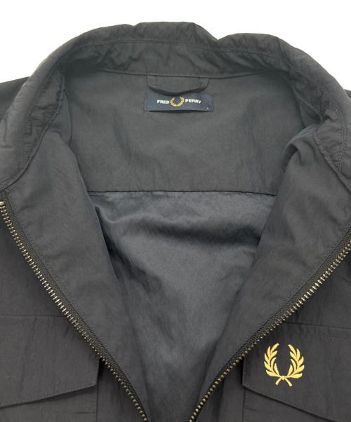 FRED PERRY（フレッドペリー）FRED PERRY (フレッドペリー) Zip Overshirt ネイビー サイズ:SIZE Lの古着・服飾アイテム