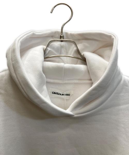 CAVEZA ROSSO（カベサ ロッソ）CAVEZA ROSSO (カベサ ロッソ) オーバーサイズフーディー ホワイト サイズ:F 未使用品の古着・服飾アイテム