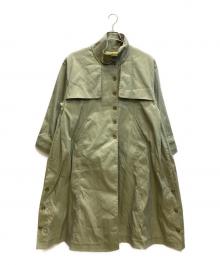 CAVEZA ROSSO（カベサ ロッソ）の古着「バイカラースタンドカラーコート」｜カーキ