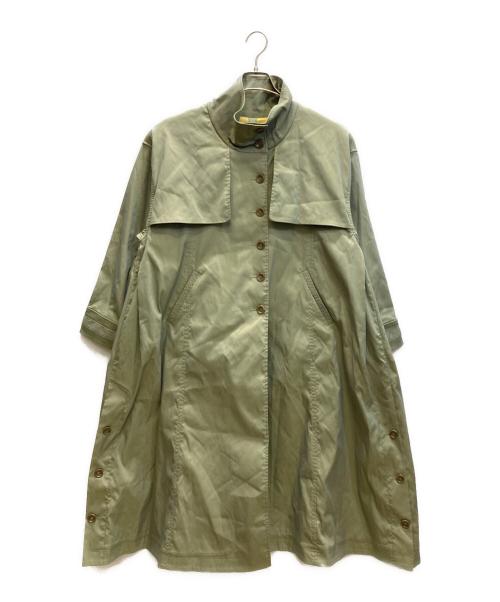 CAVEZA ROSSO（カベサ ロッソ）CAVEZA ROSSO (カベサ ロッソ) バイカラースタンドカラーコート カーキ サイズ:FREEの古着・服飾アイテム