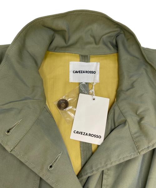 CAVEZA ROSSO（カベサ ロッソ）CAVEZA ROSSO (カベサ ロッソ) バイカラースタンドカラーコート カーキ サイズ:FREEの古着・服飾アイテム