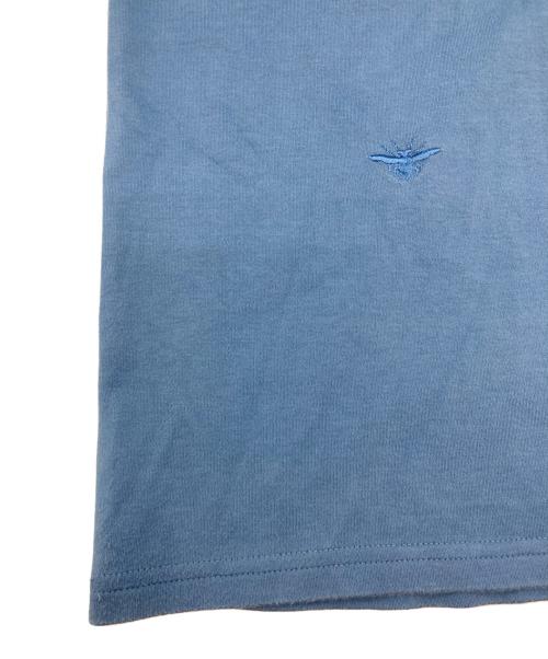 DIOR HOMME（ディオール オム）DIOR HOMME (ディオール オム) Bee刺繍VネックTシャツ ブルー サイズ:SIZE Sの古着・服飾アイテム