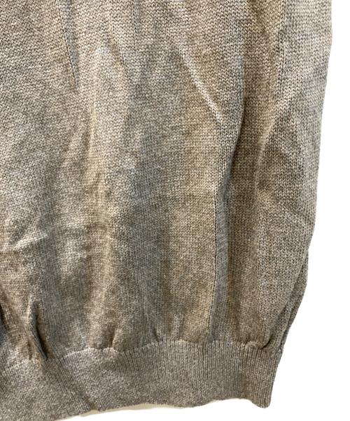 Denham（デンハム）Denham (デンハム) WASH KNIT CREW / 薄手ニット グレー サイズ:Ｌの古着・服飾アイテム