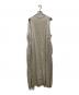 YUNI (ユニ) フロントボタンノースリーブワンピース ベージュ サイズ:SIZE Free：3500円