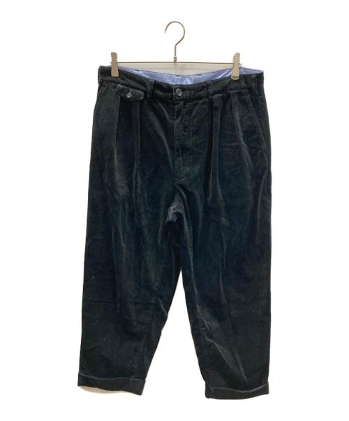 BEAMS PLUS（ビームスプラス）BEAMS PLUS (ビームスプラス) コーデュロイワイドパンツ ブラック サイズ:Ⅼの古着・服飾アイテム