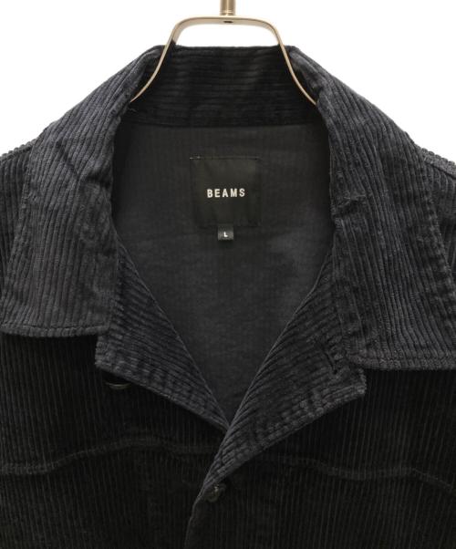 BEAMS（ビームス）BEAMS (ビームス) コーデュロイ カー コーチジャケット ブラック サイズ:Lの古着・服飾アイテム